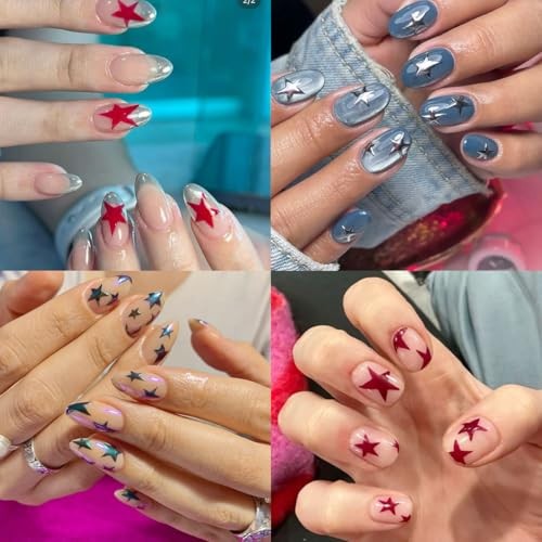 Independence Day Nail Art Stickers 3D Self Adhesive Star Stickers Style 7