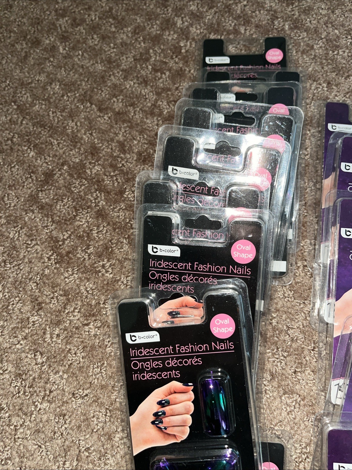 Artificial Nails B-color Multicolor Assorted Glue Not Included 36 Packs Of 12.