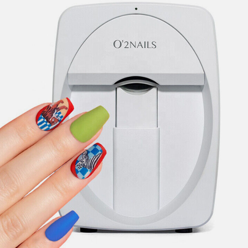 O’2NAILS Portable 3D Nail Printer Mobile APP DIY Nail Art Printing Home Machine