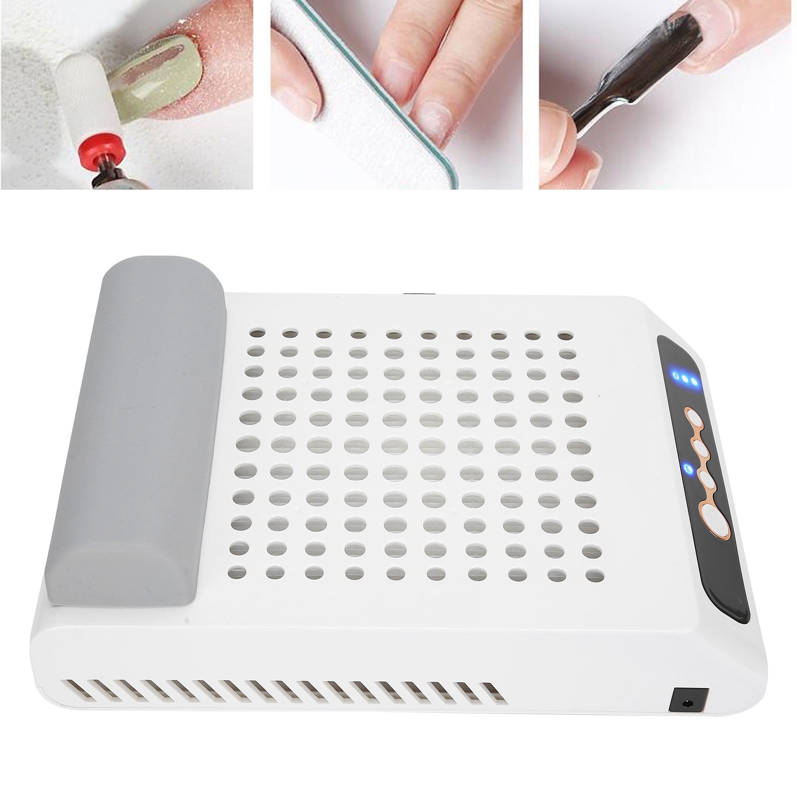 70W Nail Dust Collector Strong Suction Nail Vacuum Cleaner Manicure Tool