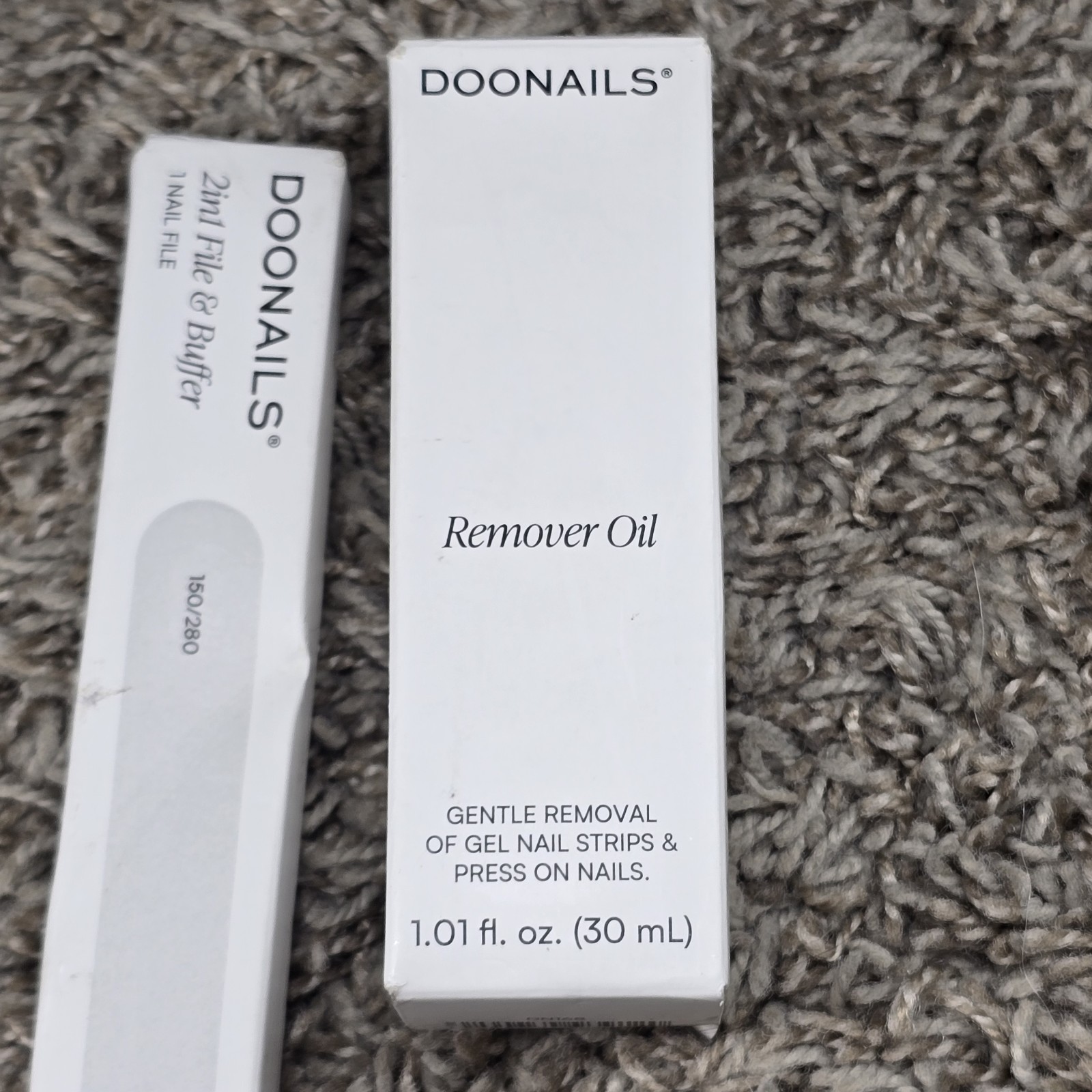 Lot Of 4 Doonails Press On Soft Gel Artificial Nails Kits W/Remover Oil & File