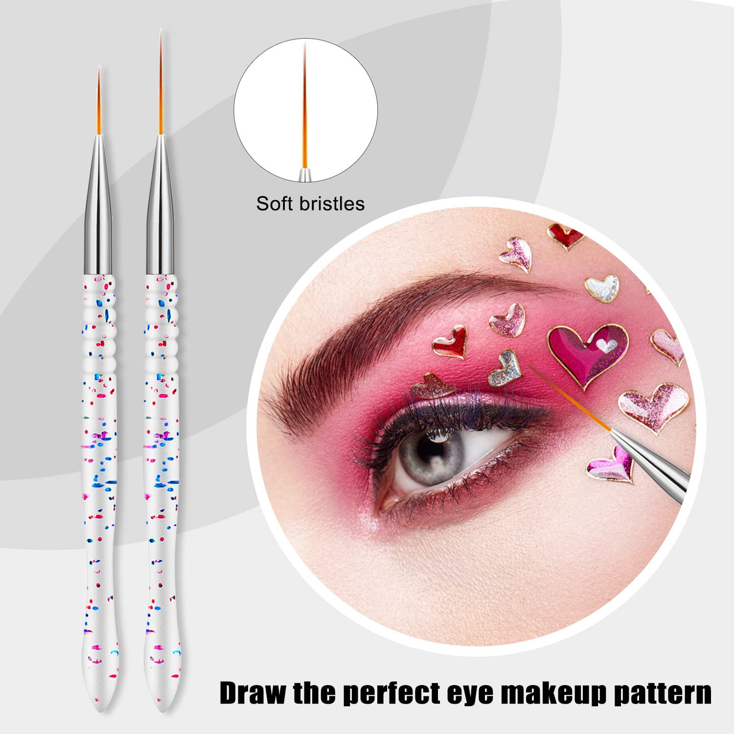 5 pinceles finos para arte de uñas set pinceles para esmalte y dibujo fino