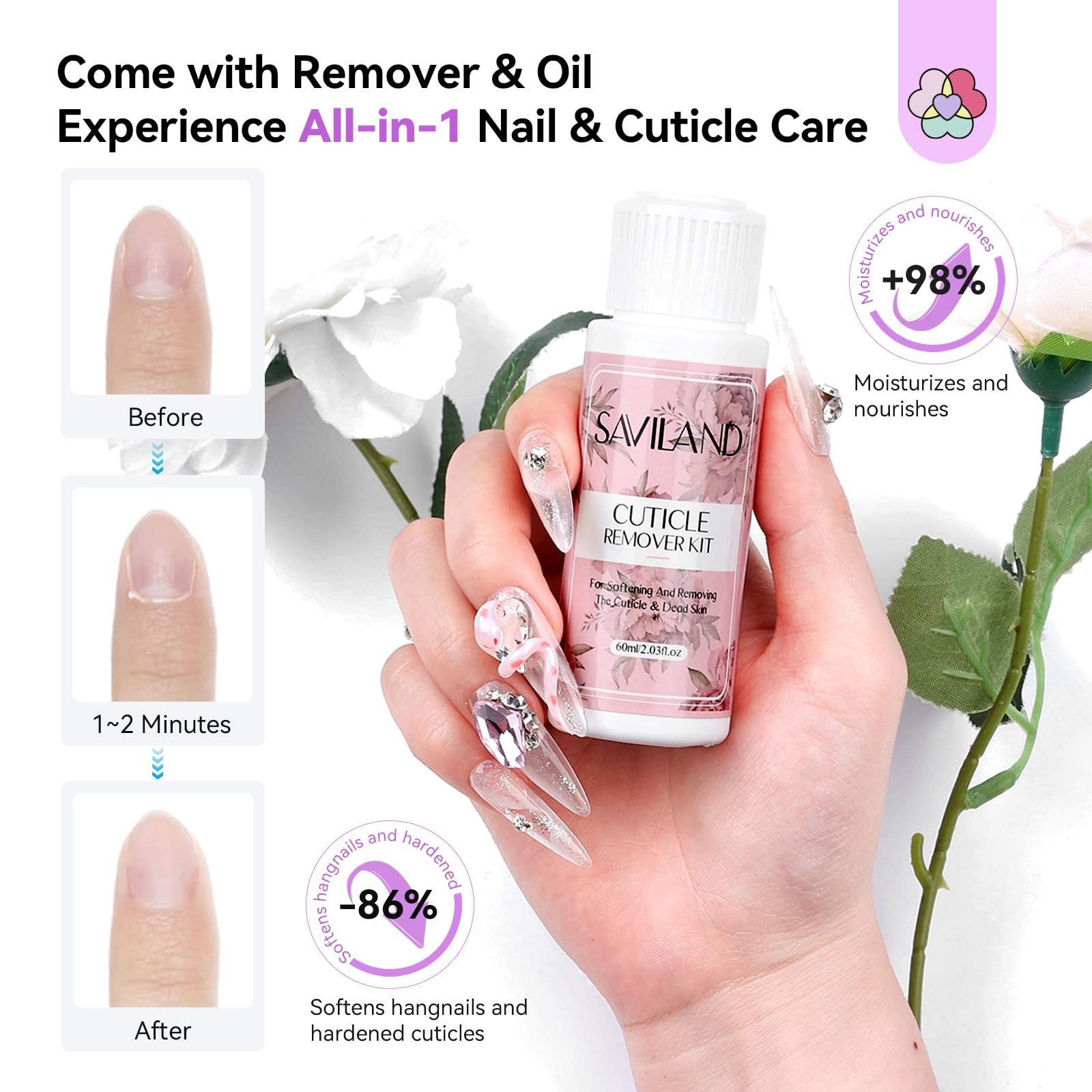 All-in-One Acrylic Nail Kit with 88W Nail Lamp, Monomer, Gel Polish & Drill