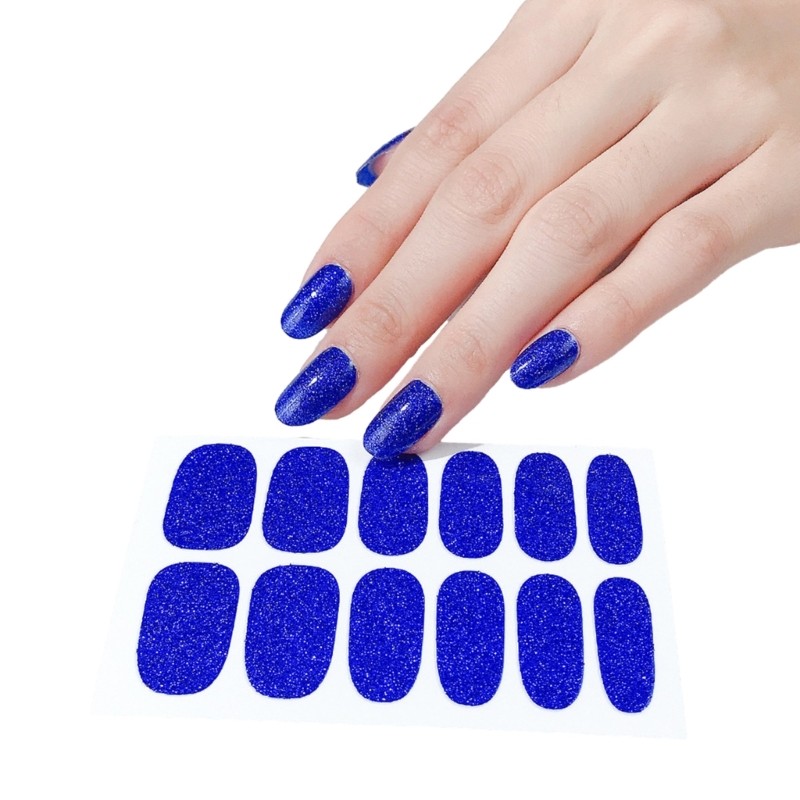 Glitter Full Wraps Nail Stickers Nail Polish Sticker Glitter Self-Adhesive