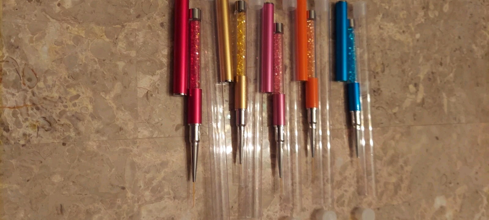 NAIL ART ART BRUSHES LOT OF FIVE FANCY ART BRUSHES VARIOUS SIZES