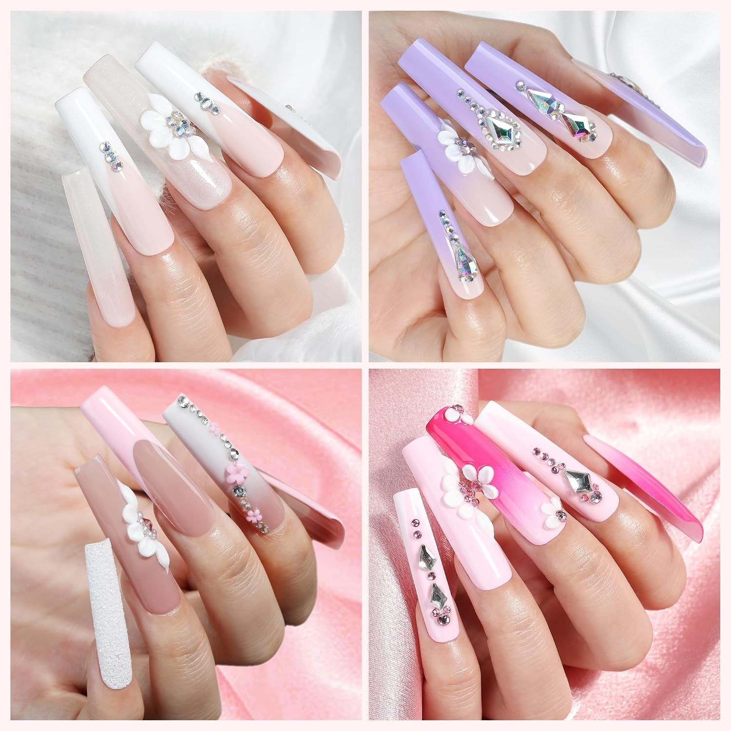 Half Matte Full Coverage Traceless Gel Nail Tips – 216PCS for Creative Designs