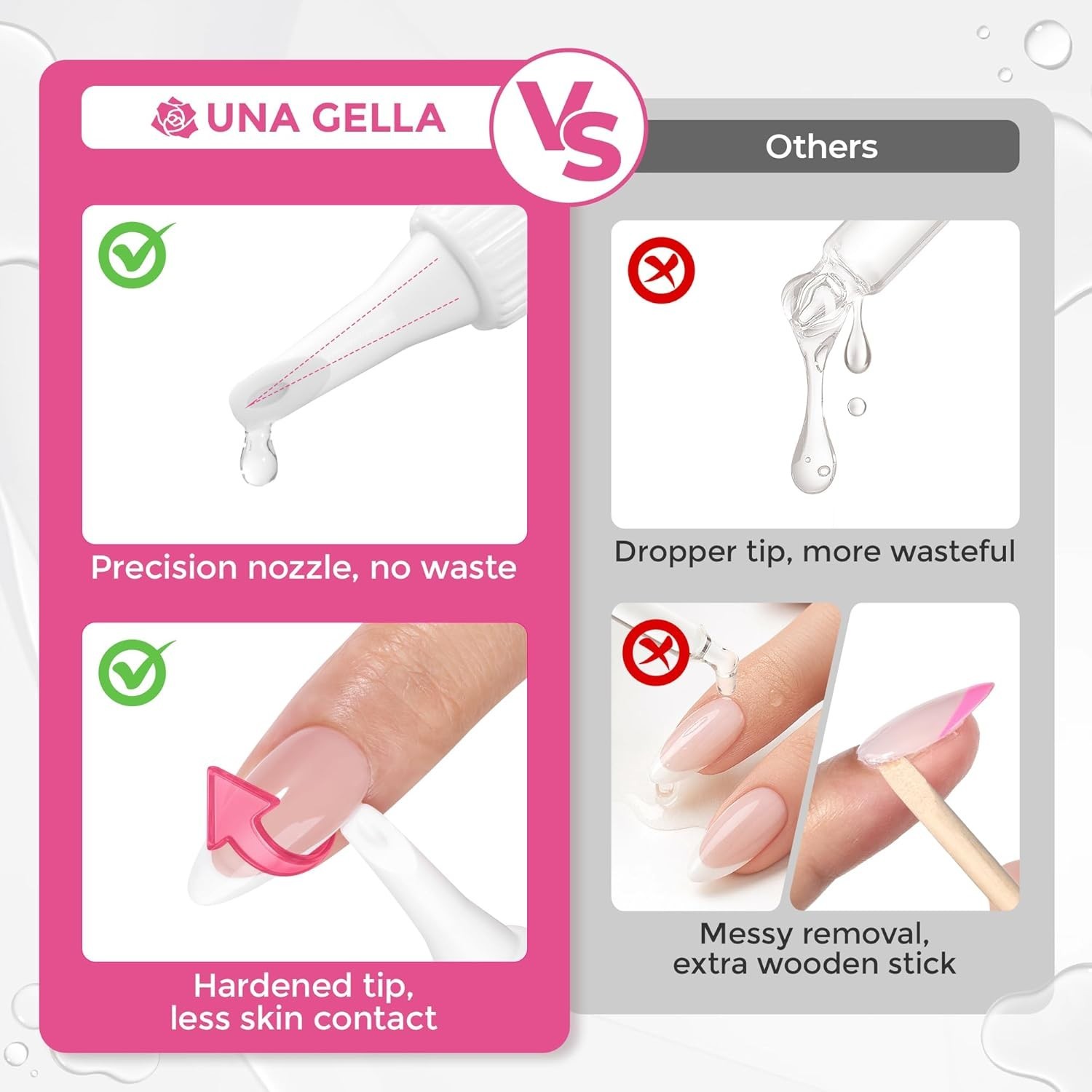 Complete Press-On Nail Kit: 15g Glue & 10ml Gentle Remover – Easy DIY Manicure