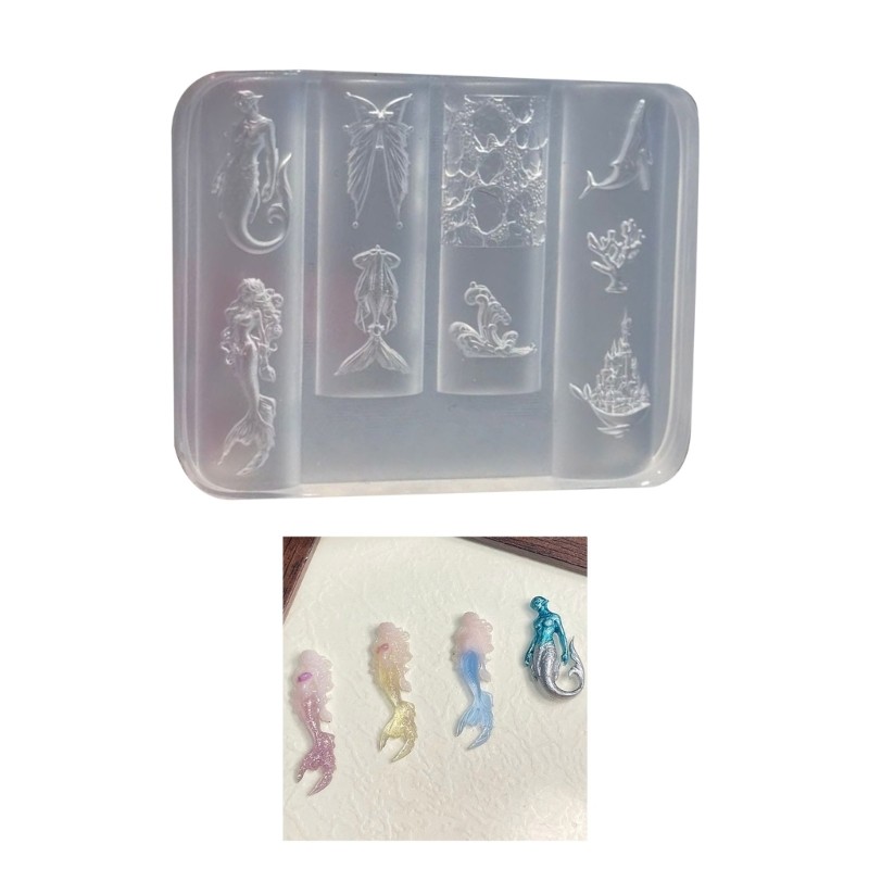 Mermaids Series Small Accessories Crafting Molds Present for Beauty Enthusiasts