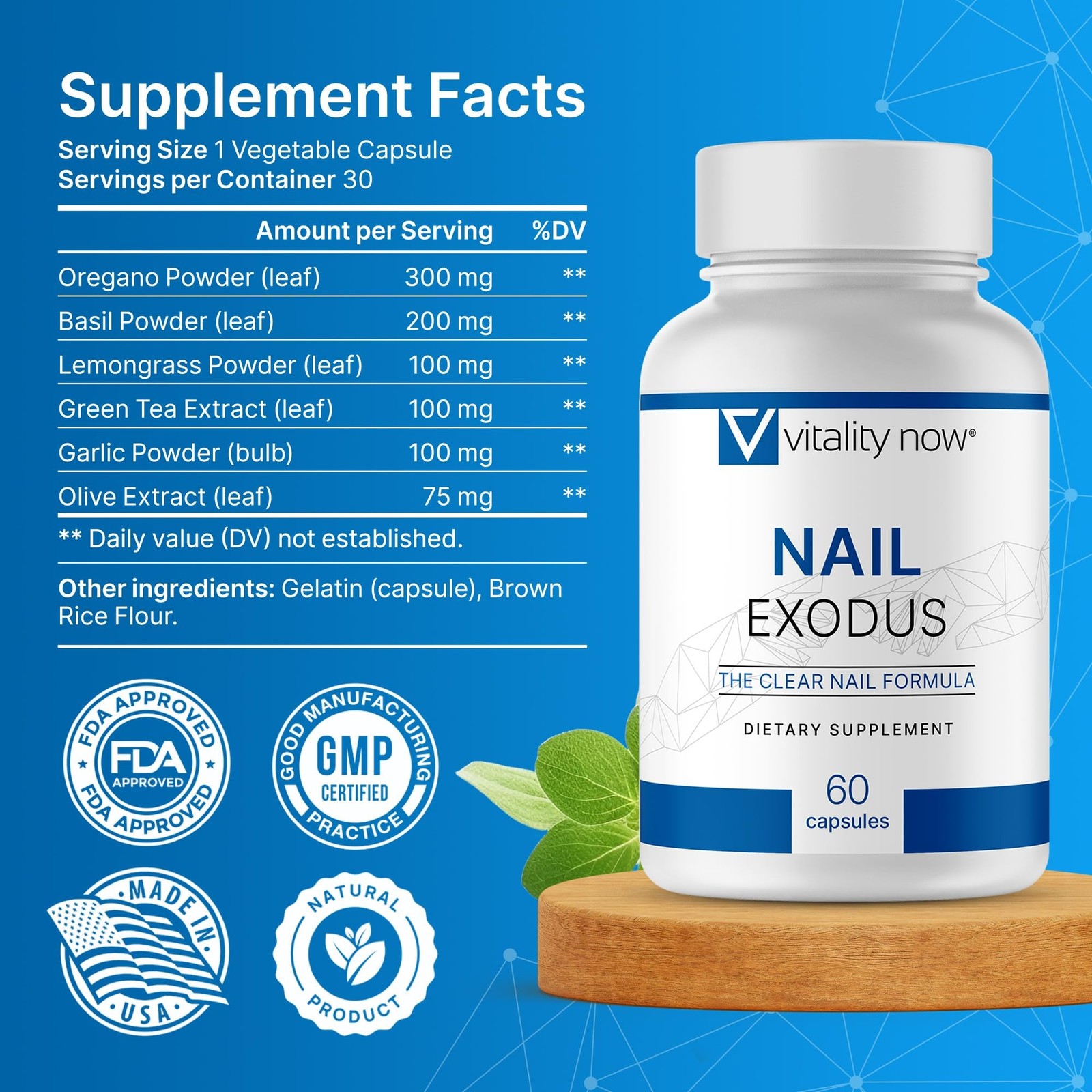 Nail Exodus – Vitality Healthy Nails – Premium Formula for Healthier Feet – 6…