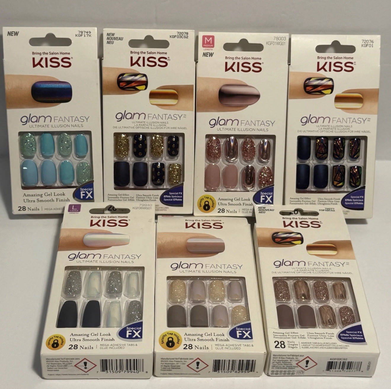 20,50,100~Kiss Nails,ImPress,PressOn,Acrylic,Fantasy,Voguish,Classy,*YOU CHOOSE*