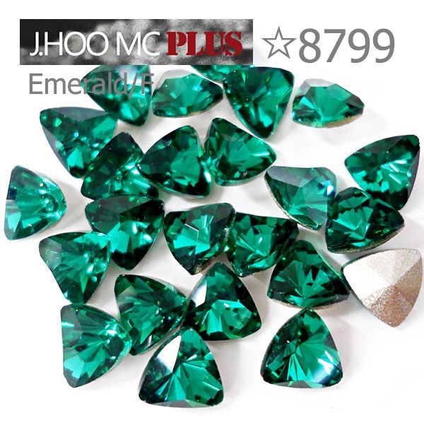 J.HOO Crystal 8799 Trillion V-Cut Fancy Rhinestones 6.1x6mm Nail Art (10pcs)