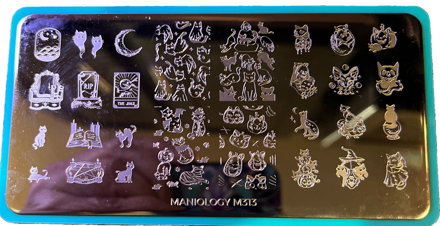 Maniology Nail Stamping Plates – Halloween Lot 5- M313, M006, M316