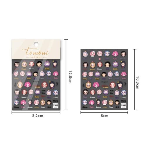 Flower Nail Stickers Colorful Pink Yellow Gold Nail Decals Floral Daisy Style29