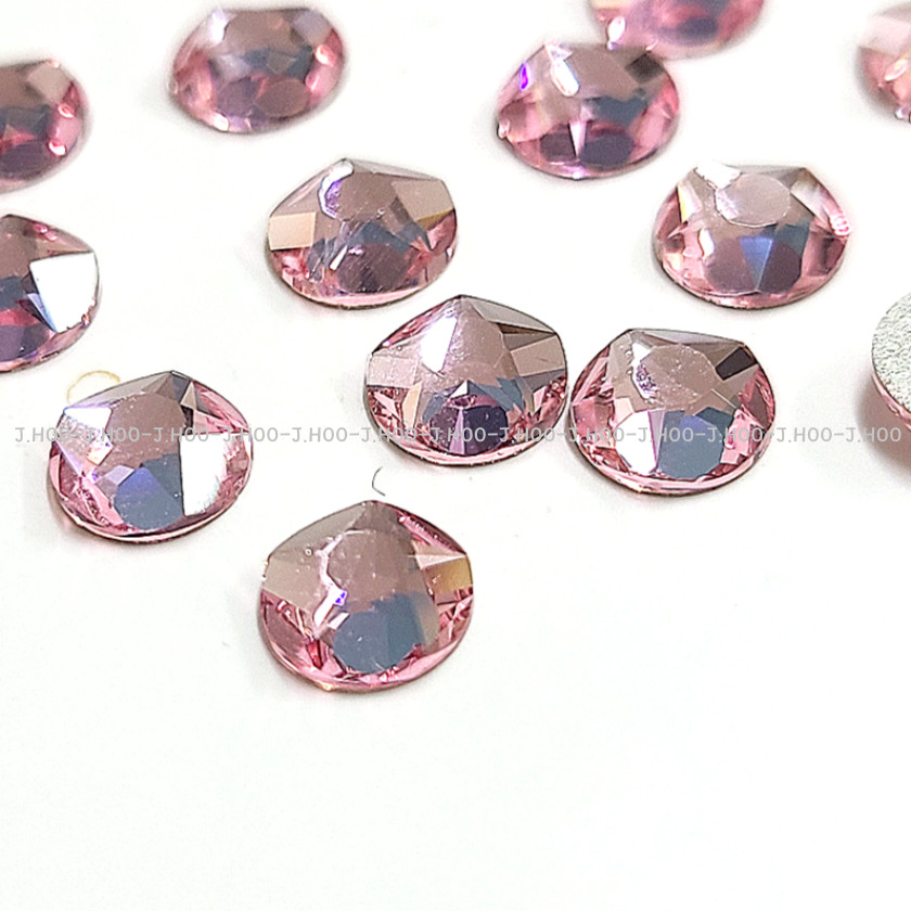 Swarovski 2100 XIRIUS Star Rose Flat Back Crystal Light Rose No Hotfix Rhineston