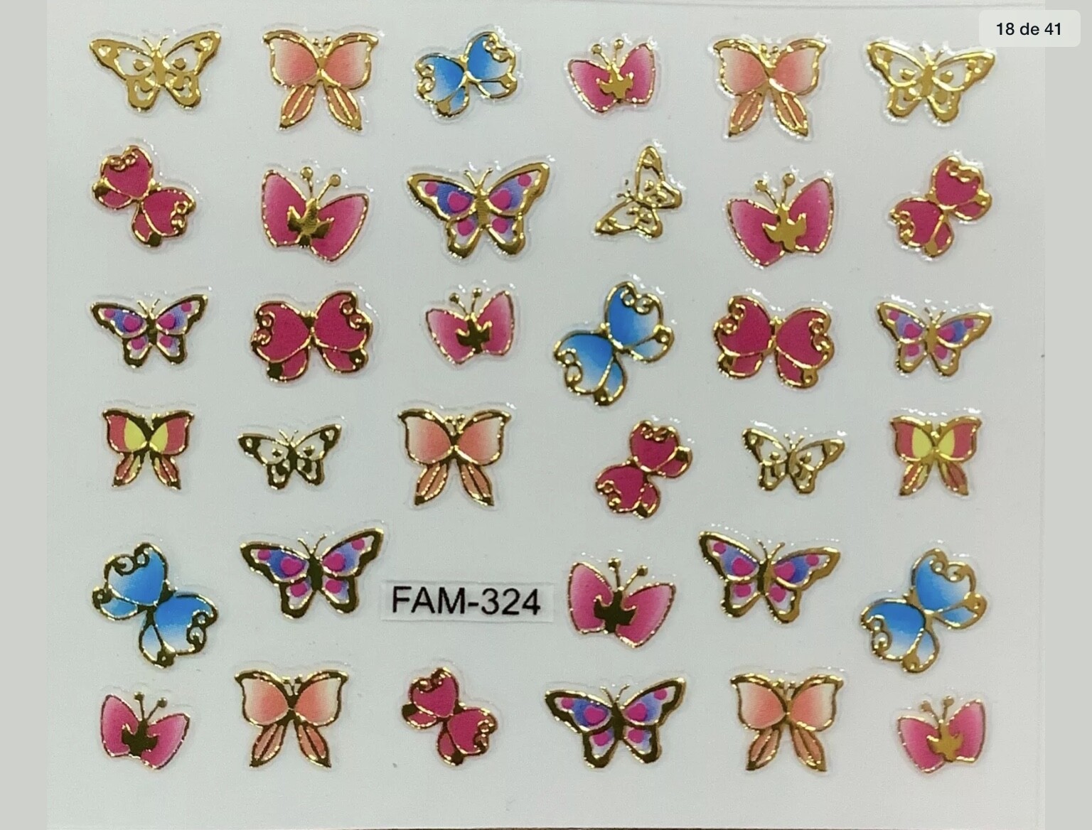 Nail Stickers 5 Sheet LOT FREE Shipping + Buy 2 get Extra Stickers Random Design