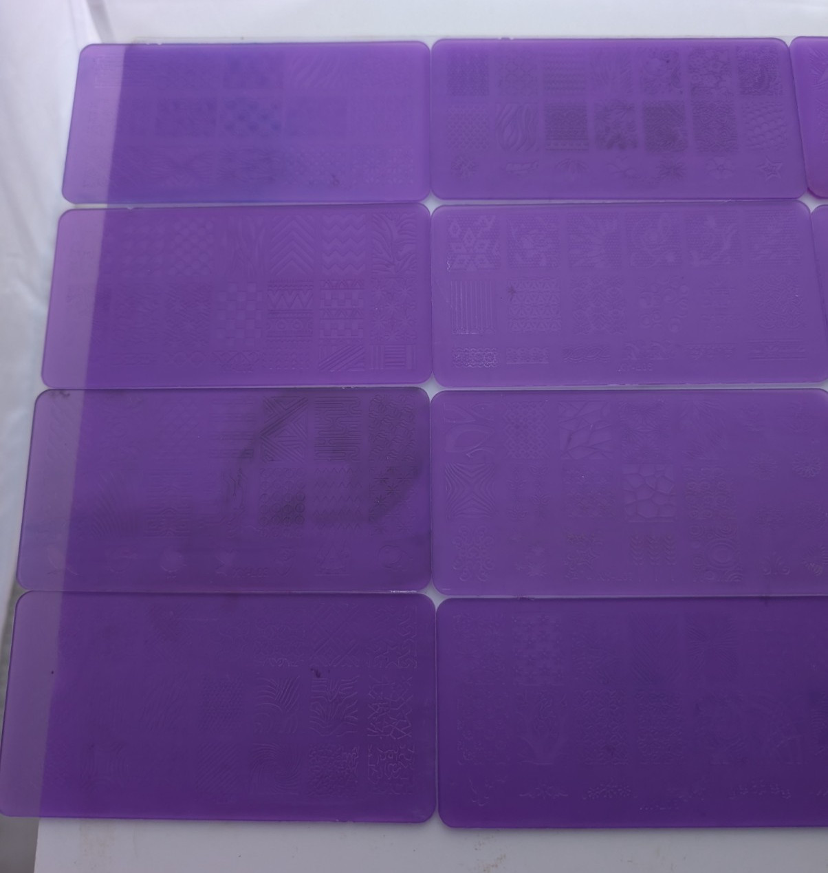 Nail Stamping Plates Lot XY-L01 to XY-L15 Plastic Plates Full Pattern Set