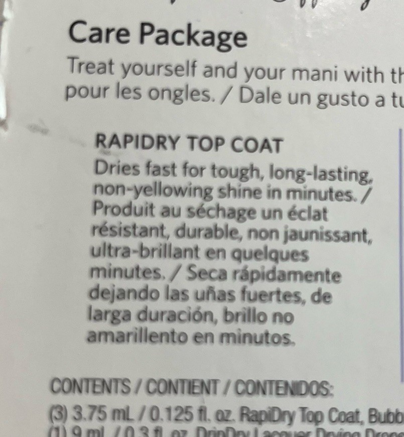 O P I Breakfast at Tiffany’s 4pc Nail Care Package Set – Travel Size Pamper Kit