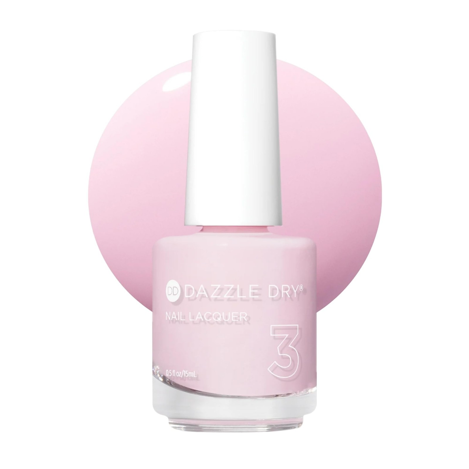 Dazzle Dry Nail Lacquer (Step 3) – Girlishly Giddy – A classic light pink wit…