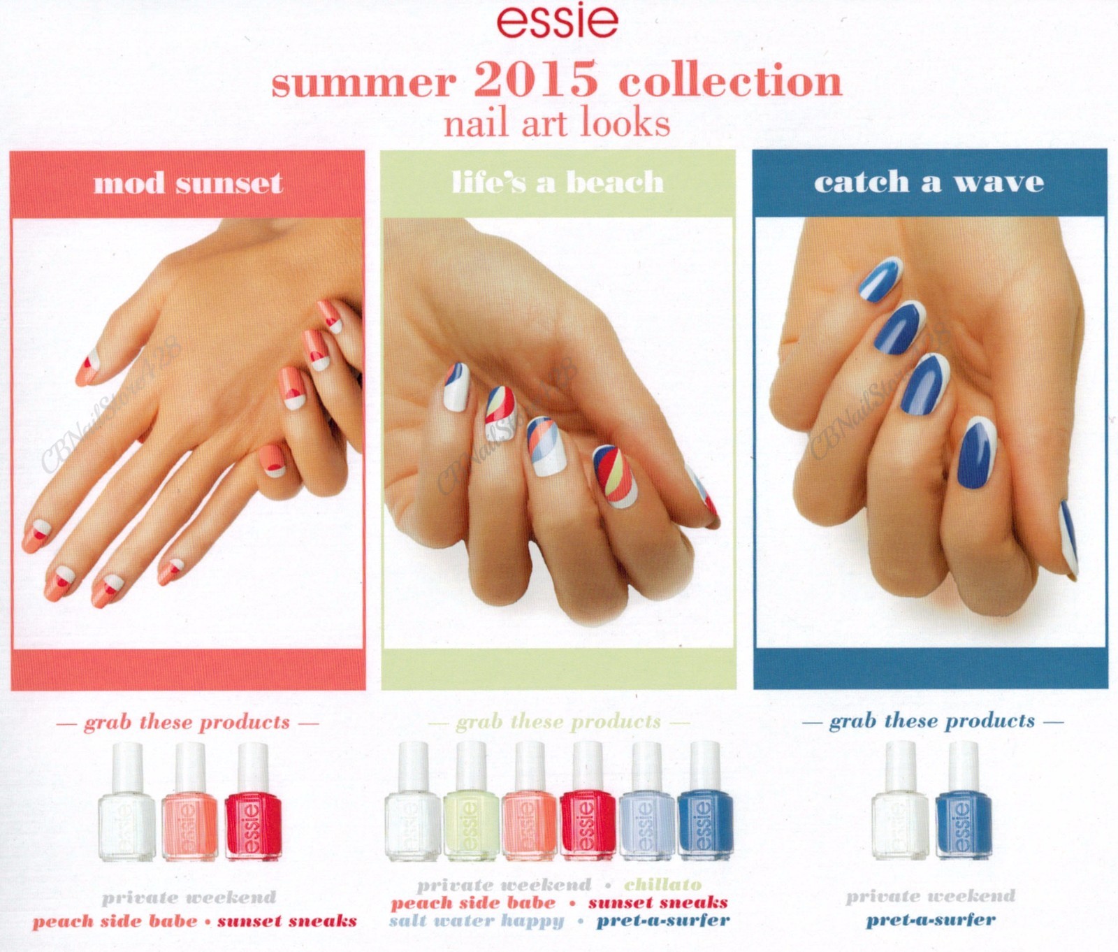 ESSIE NAIL POLISH- LACQUER- SUMMER 2015- PEACH SIDE BABE – 0.46oz – Pick Color