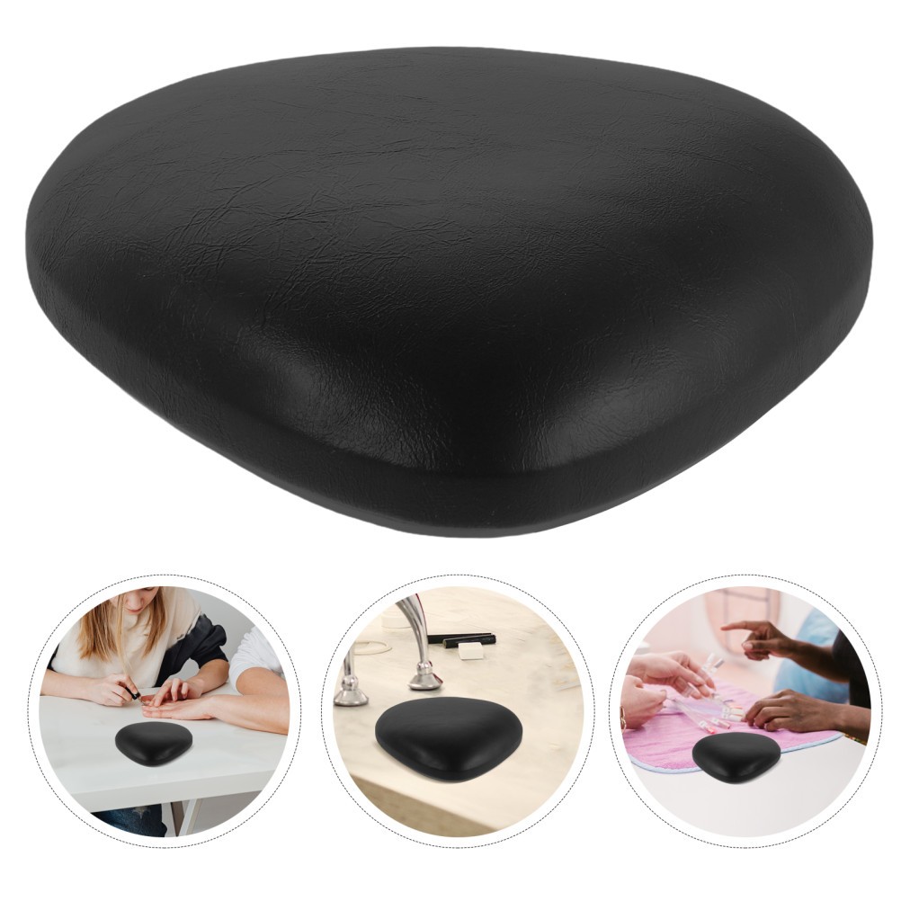 Nail Art Hand Rest Cushion Black Stable Structure for Precision Manicure