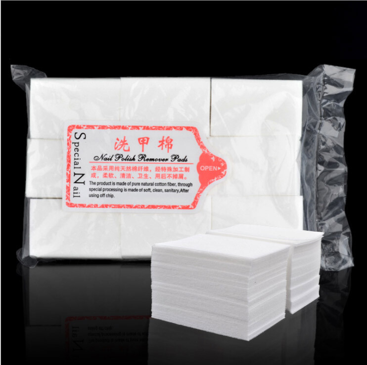 1000 Pcs Gel Lint-Free Nail Polish Cotton Manicure Wipes Hard Remover Napkin