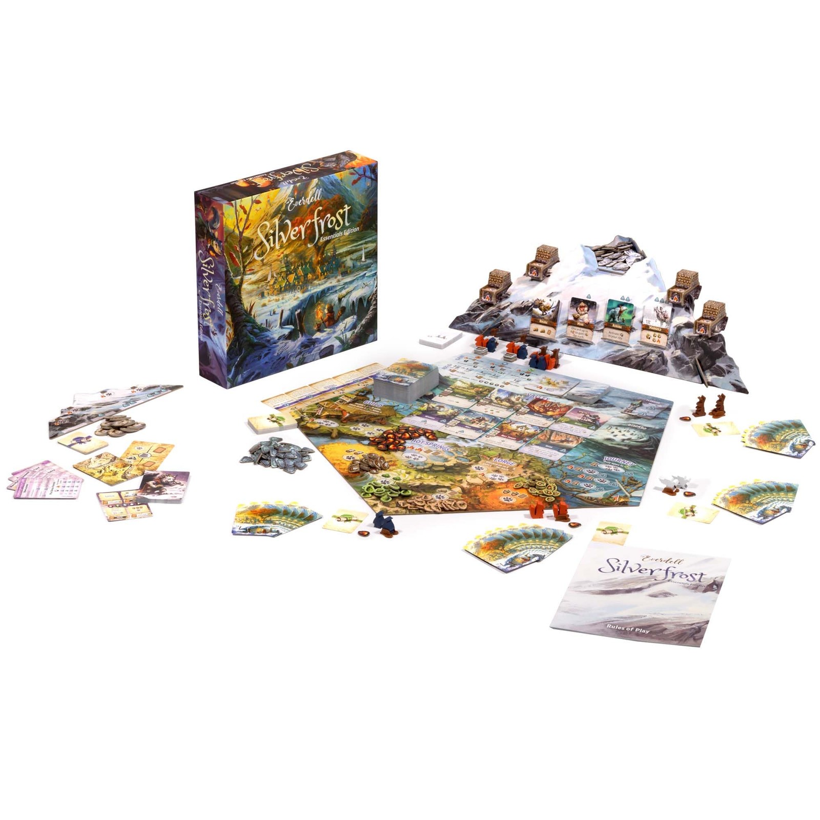Everdell Silverfrost Essentials Edition Board 12 inches x 12 inches, Silver