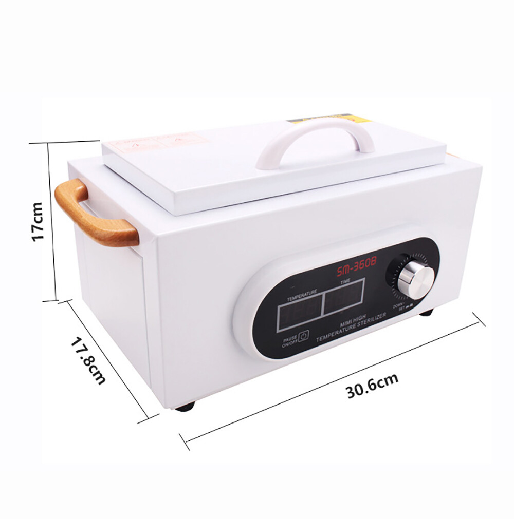 LCD High Temperature Disinfection Cabinet Medical Nail Tool Sanitizing Box New