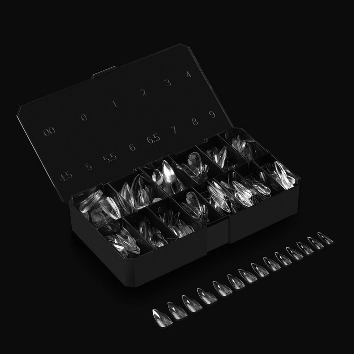 Apres Gel-X Sculpted Stiletto Long Tips Box 14 Sizes 600pc