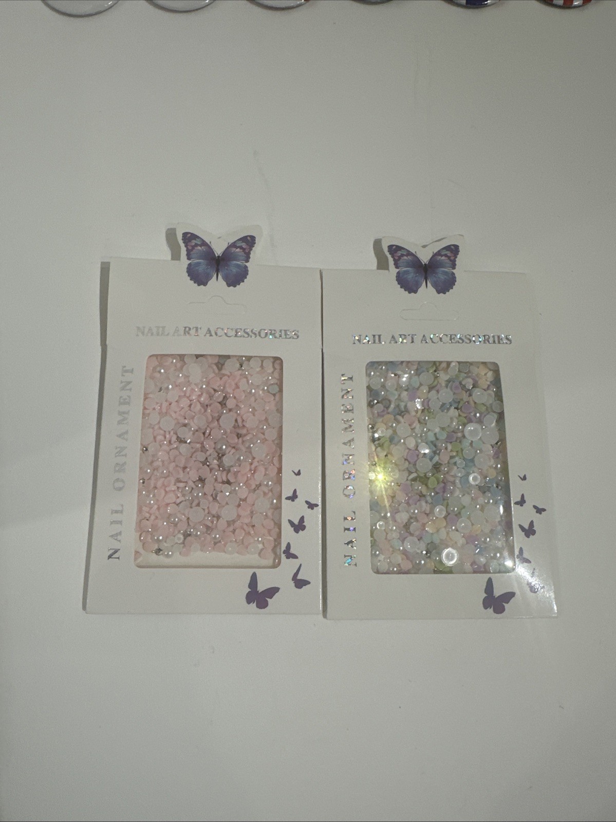 New 2pks Nail Art Accessories Ornament 800pcs Flat Back Rhinestones