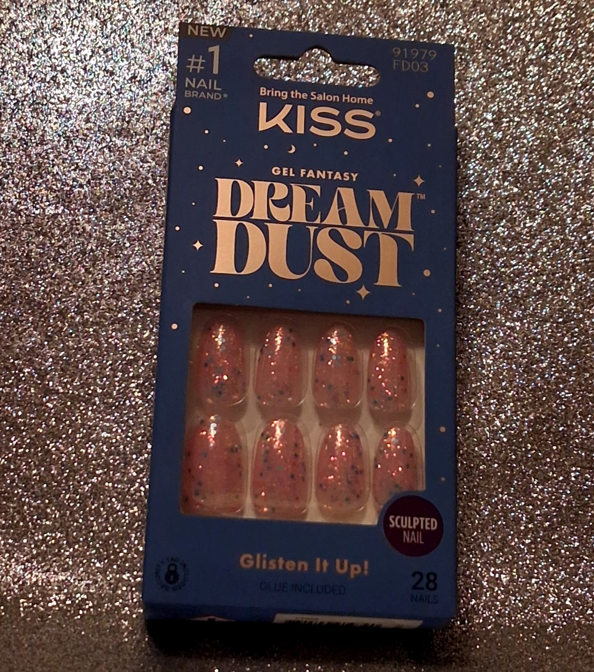 KiSS Dream Dust, Dreamy PINK GLITTER Nails, Confetti, Diamonds, Barbie Pink💖