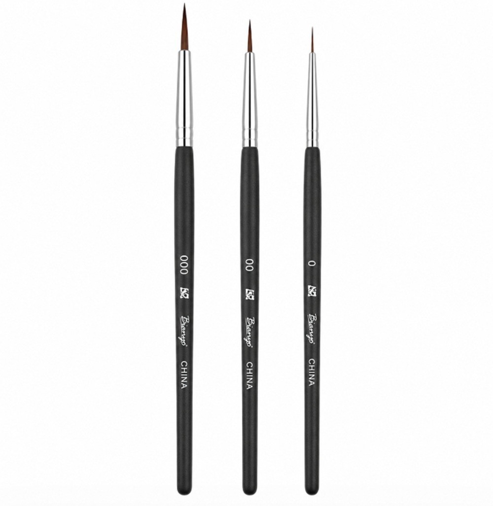 3-Piece Nail Art Tool Set Nail Art Pen UV Gel Dotting Tool Fine Liner Brush Kit