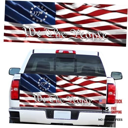 Truck Tailgate Wraps Decal – 66×23.6 in American Decal Graphics We The People
