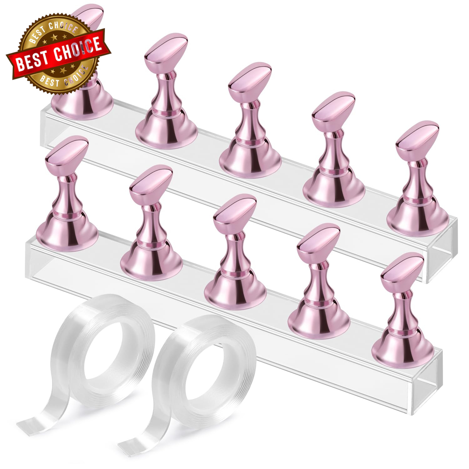 Nail Stand Acrylic Nail Art Display Stand Practice Nail Holder for Painting Nail