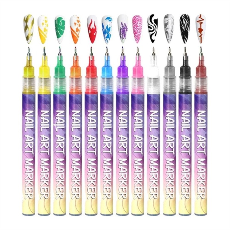Nail Art Pens Markers Kit – for Girls Women Kids Beginners DIY Painting Nails