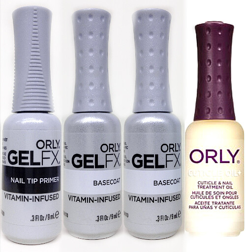 ORLY GELFX 4PC KIT – Primer + Base Coat + Top Coat + Cuticle Oil+ – 0.3oz/9ml