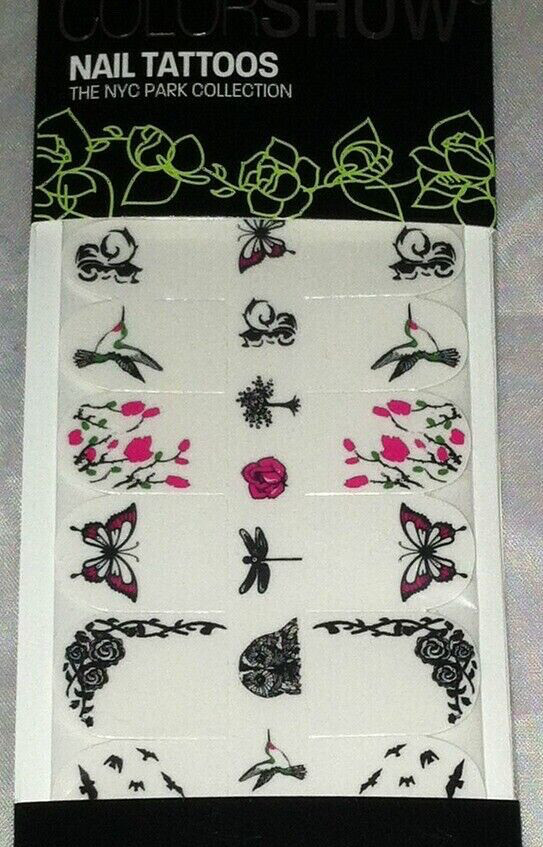 Maybelline Color Show Nail Stickers/Tattoos * 20 NYC PARK * New Limited Edition