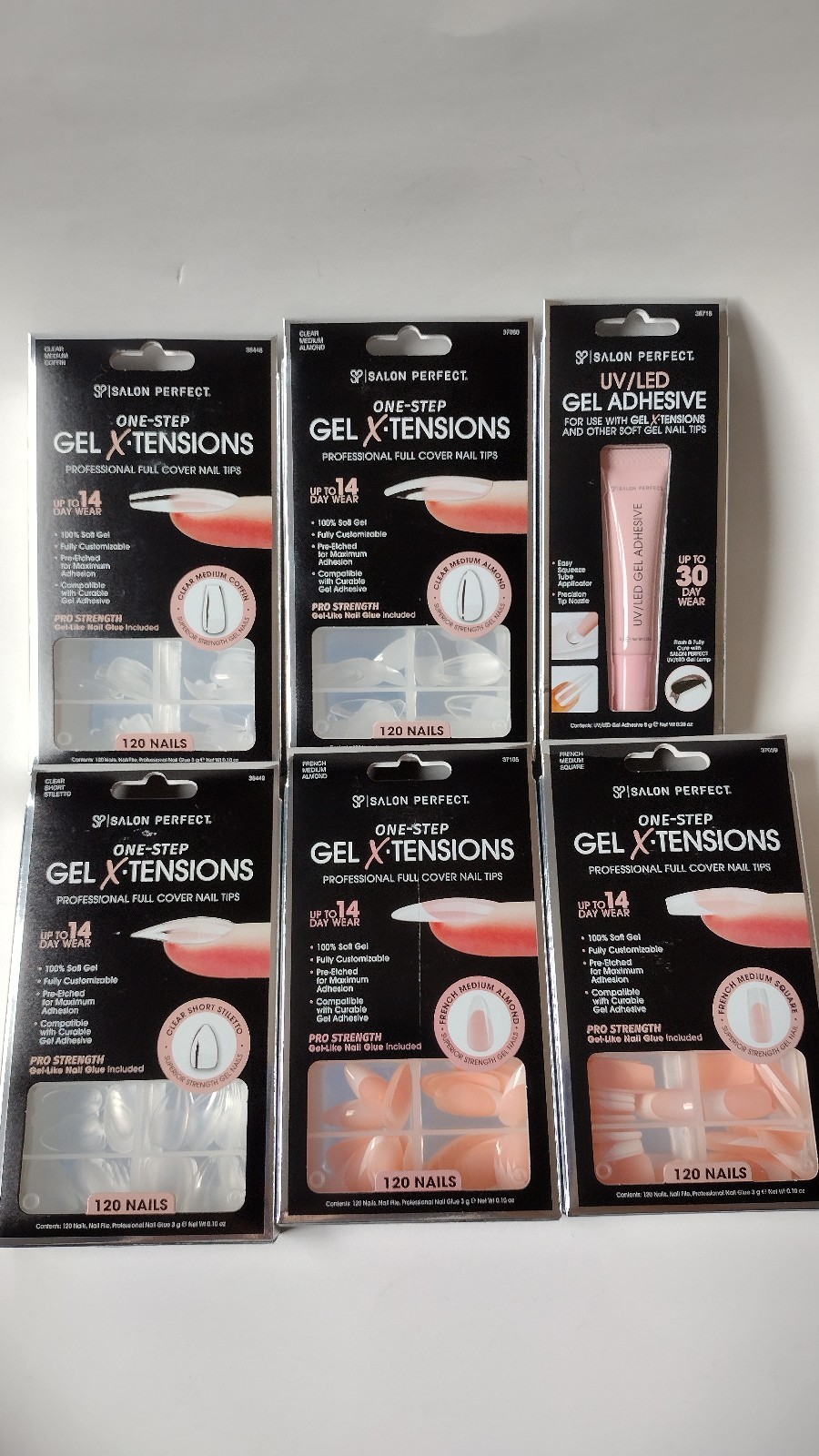 Salon Perfect Nail Gel X-tensions And Gel Polish Kit NEW & Sealed Large Kit