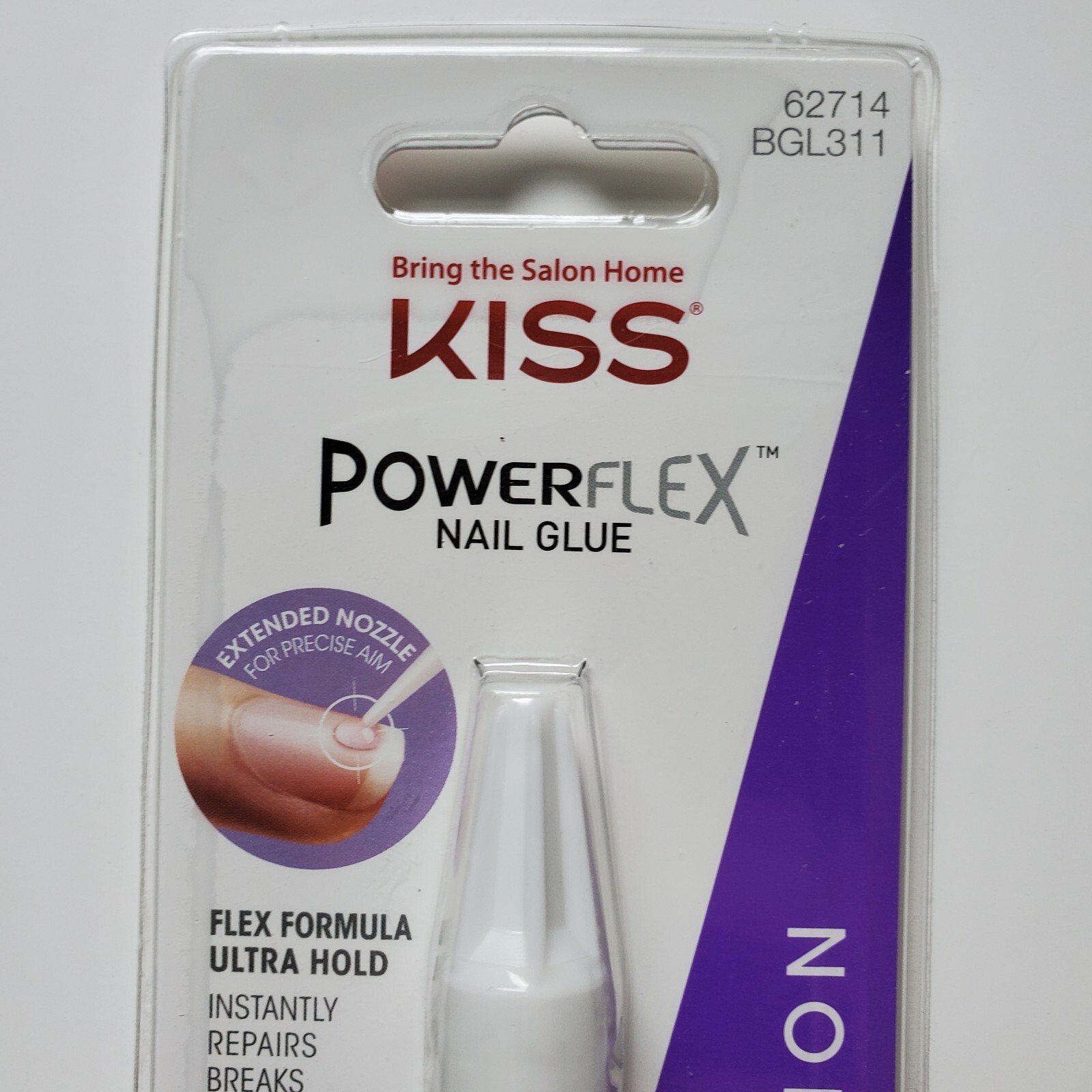 3 Kiss PowerFlex Nail Glue Precision 3 Pack Lot Ultra Hold Flex Formula 62714