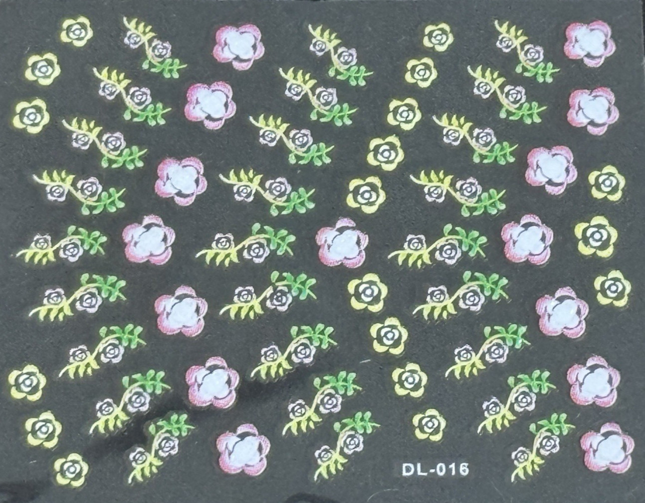 3D Nail Art Mini Flower, Heart, Bows Adhesive Stickers Floral Decals Transfers