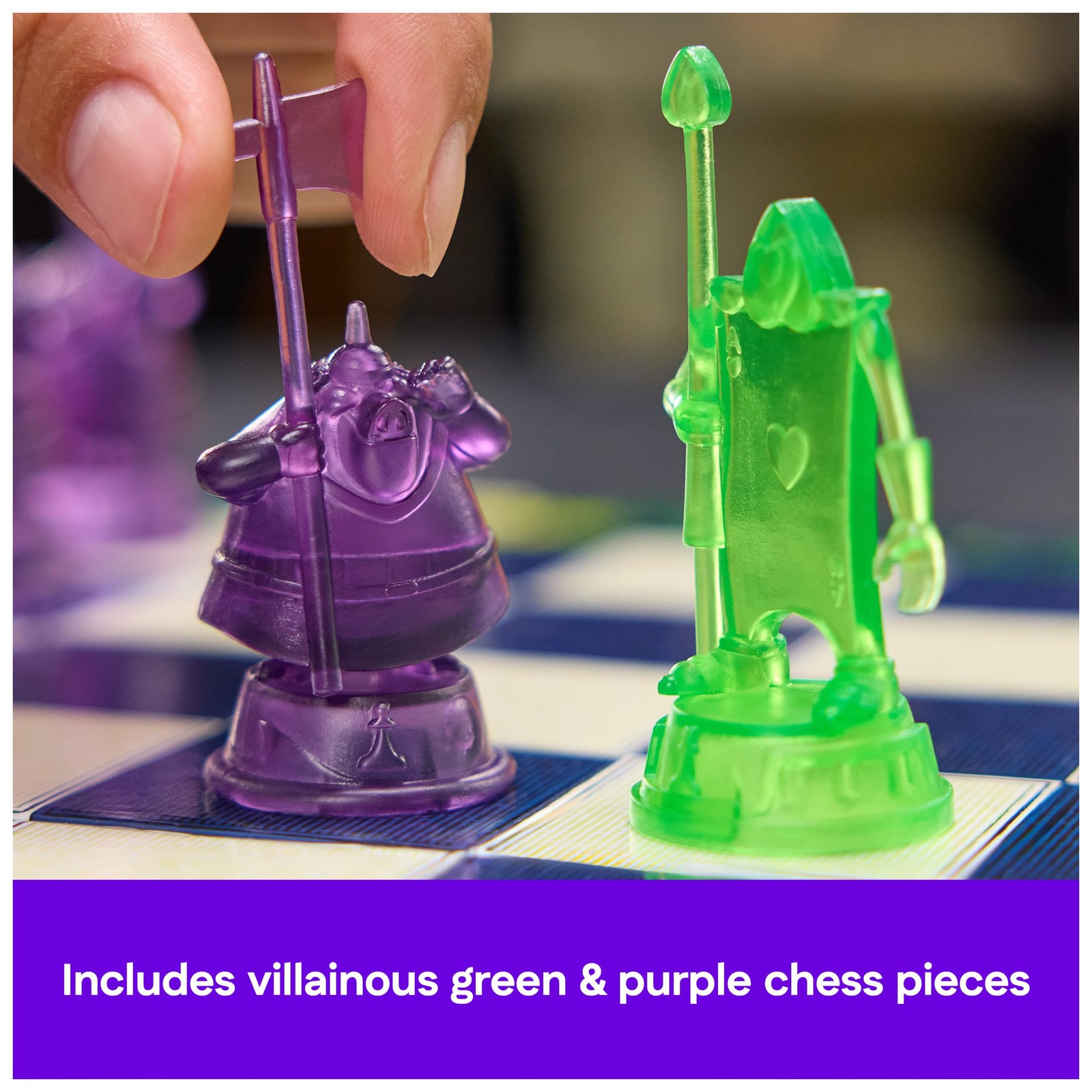 Spin Master Games, Disney Villains Chess Set for Adults & One Size, Green