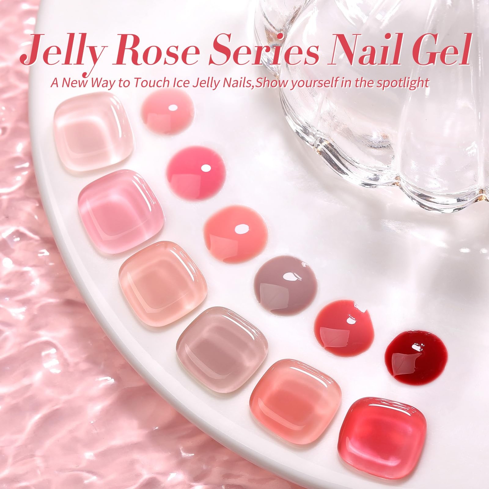 Born Pretty Jelly Nude Pink Gel Nail Polish Valentine’s Day Sheer Transparent Ge
