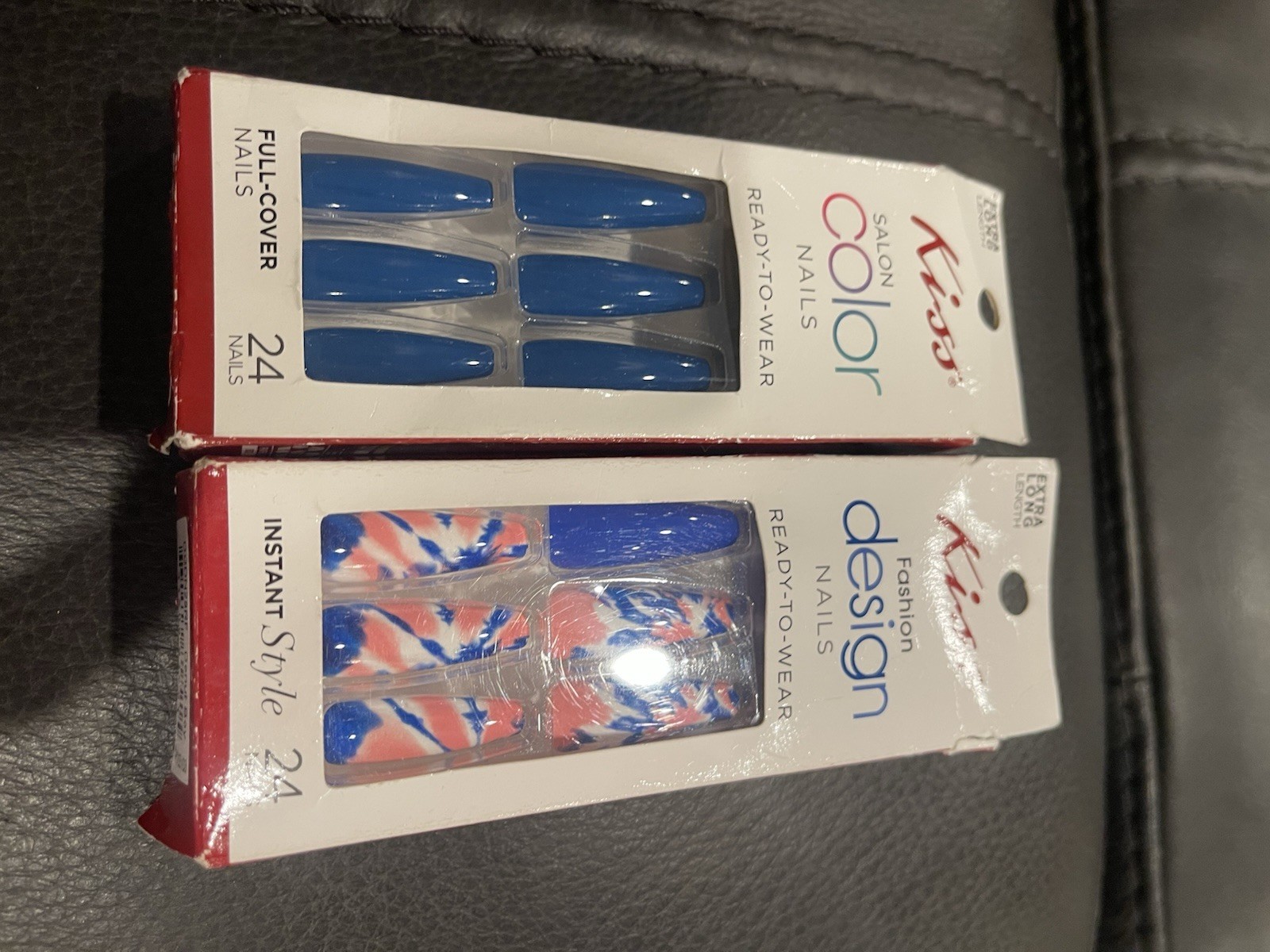 Kiss Fashion Design Nails Extra Long Length Set of 2: Donut Boy Fantastic Dis