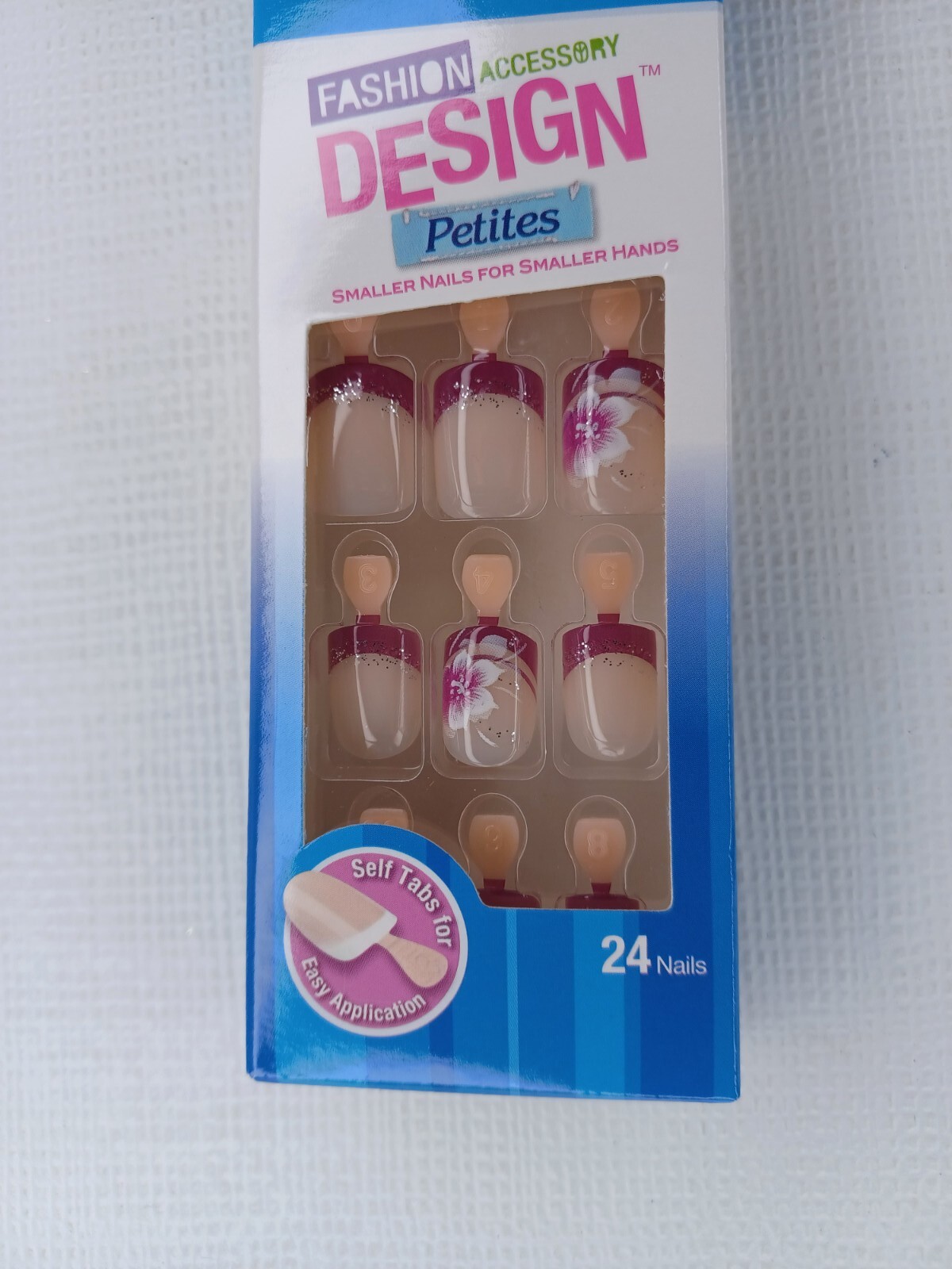 Broadway Nails Fashion Design Petites Glue on Nails Midnight Petite Length