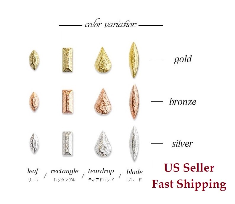 20pcs New 3D Gold Silver Bronze Antique Nail Art Decoration Charms Cute Jewelry