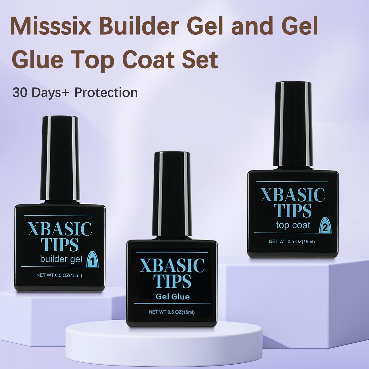 French Tip Press On Nails Kit 160pcs Short Square Gel Fake Nails DIY Manicure