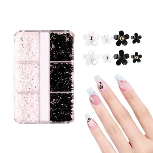 3D Flower Nail Charms,3D Flowers for Nails,More Then 600 Pcs of Mix Colors 3D