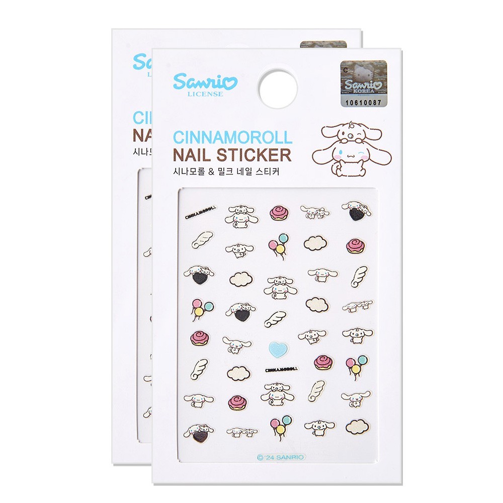 Cinnamoroll Nail Stickers Set – 2 Sheets | Milk Kawaii Nail Art Sanrio Korea