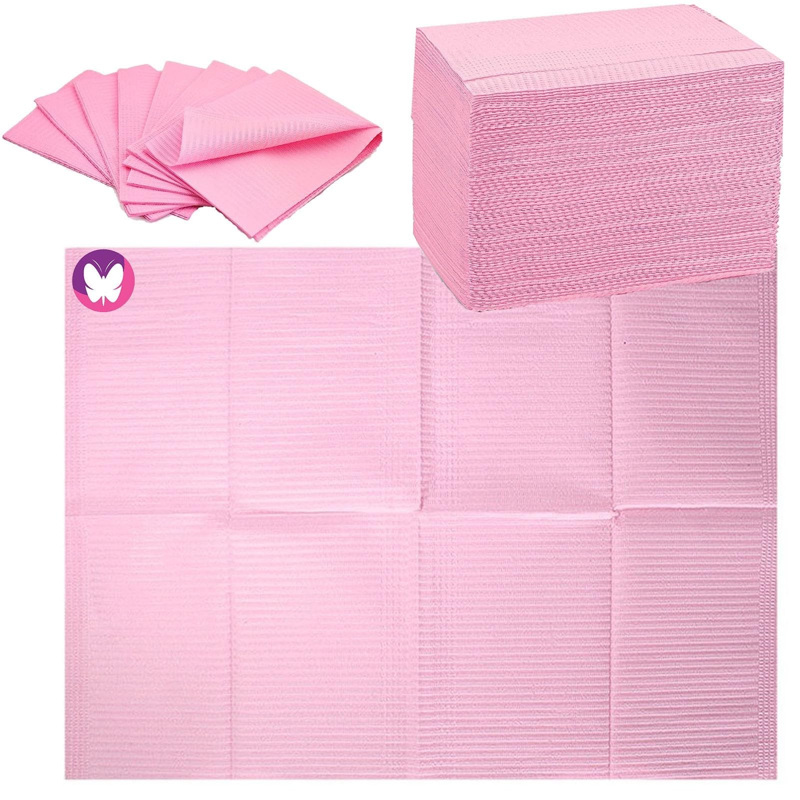 Nail Art Table Mats Disposable Nail Paper Towels,50PCS Pink Waterproof 3 Ply …