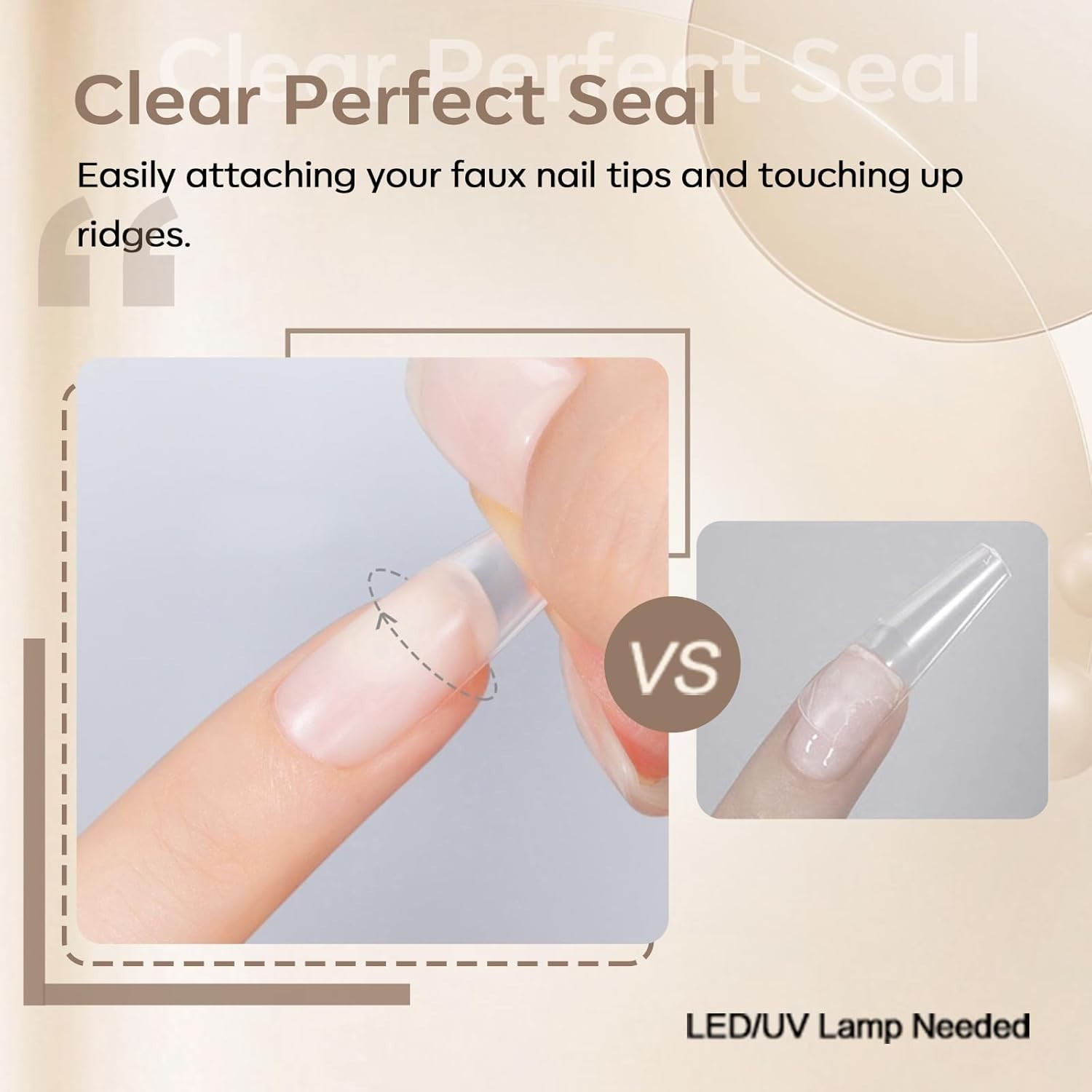 Multi-Functional 15ml Gel Nail Glue – Crystal Clear Finish for Nail Art Mastery
