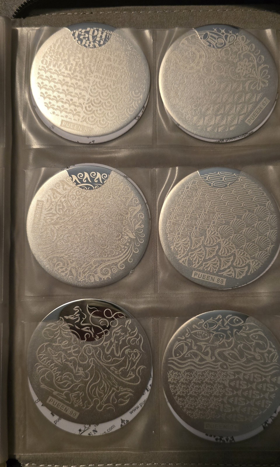 Bundle Monster Maniology B.M.C Nail Stamp Square Plates W/ Storage Binder Lot